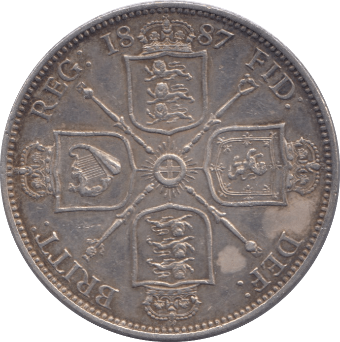 1887 FLORIN ( GVF ) - FLORIN - Cambridgeshire Coins