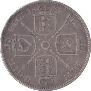 1887 FLORIN ( NF ) - FLORIN - Cambridgeshire Coins
