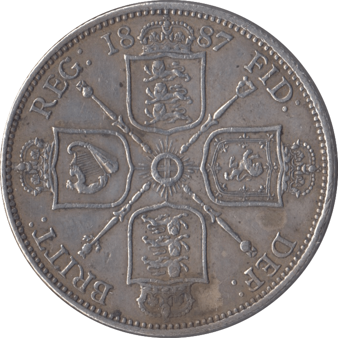 1887 FLORIN ( VF ) - FLORIN - Cambridgeshire Coins