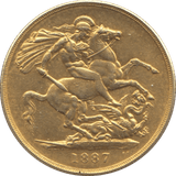 1887 GOLD DOUBLE SOVEREIGN ( AUNC ) 3 - Double Sovereign - Cambridgeshire Coins