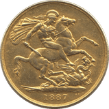1887 GOLD DOUBLE SOVEREIGN ( AUNC ) - Double Sovereign - Cambridgeshire Coins