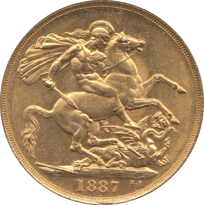 1887 GOLD DOUBLE SOVEREIGN ( AUNC ) - Double Sovereign - Cambridgeshire Coins