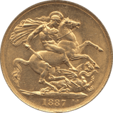 1887 GOLD DOUBLE SOVEREIGN ( AUNC ) - Double Sovereign - Cambridgeshire Coins