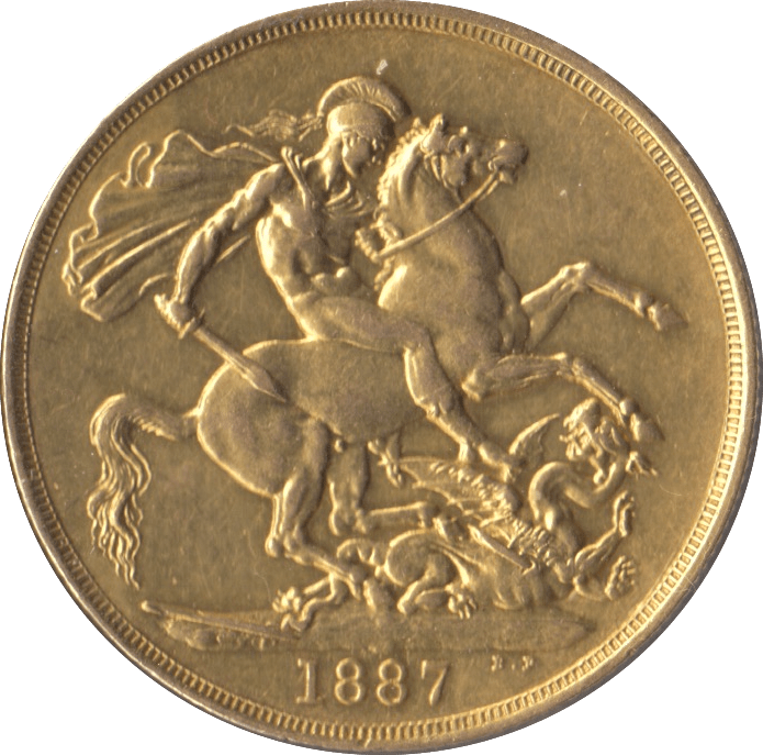 1887 GOLD DOUBLE SOVEREIGN ( AUNC ) - Double Sovereign - Cambridgeshire Coins