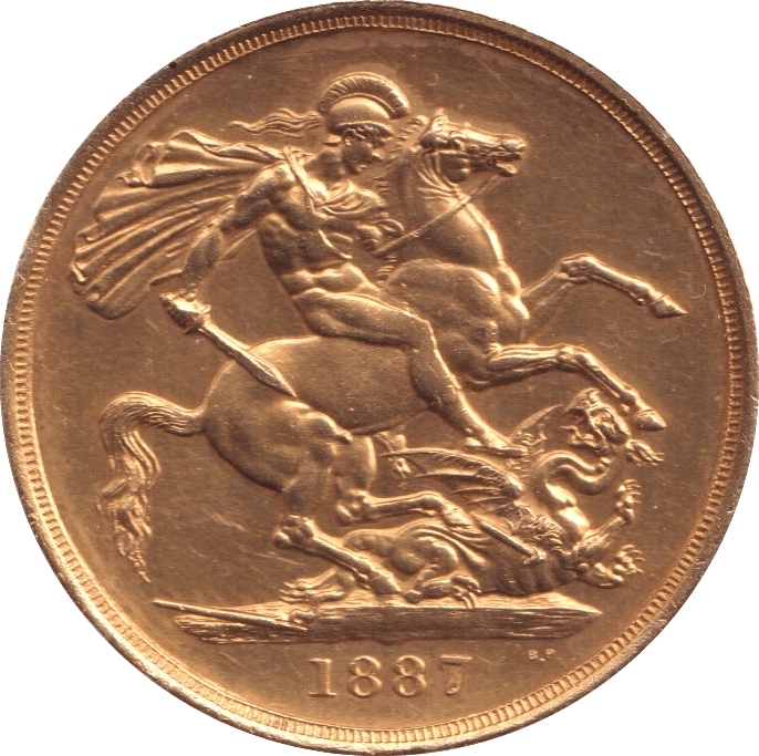 1887 GOLD DOUBLE SOVEREIGN ( AUNC ) - Double Sovereign - Cambridgeshire Coins