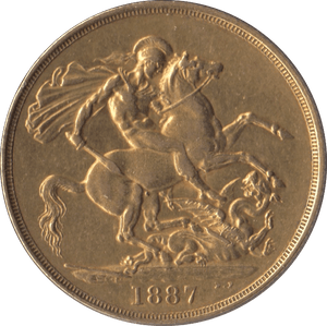 1887 GOLD DOUBLE SOVEREIGN ( EF ) - Double Sovereign - Cambridgeshire Coins