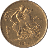 1887 GOLD DOUBLE SOVEREIGN ( EF ) - Double Sovereign - Cambridgeshire Coins