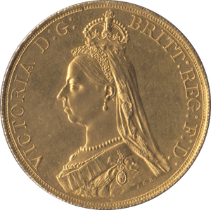 1887 GOLD FIVE POUND ( UNC ) - GOLD FIVE POUNDS - Cambridgeshire Coins