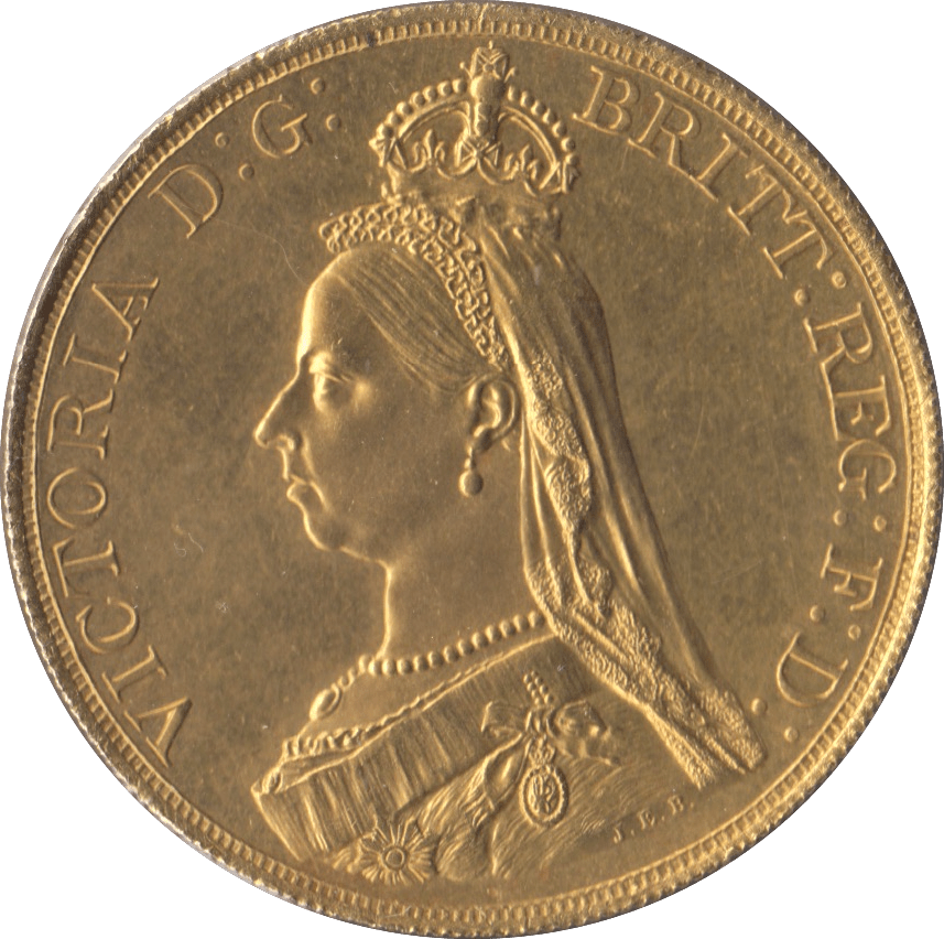 1887 GOLD FIVE POUND ( UNC ) - GOLD FIVE POUNDS - Cambridgeshire Coins