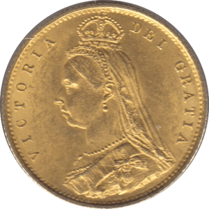1887 GOLD HALF SOVEREIGN ( AUNC ) - Half Sovereign - Cambridgeshire Coins