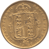 1887 GOLD HALF SOVEREIGN ( AUNC ) REF 1 - Half Sovereign - Cambridgeshire Coins