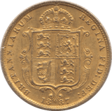 1887 GOLD HALF SOVEREIGN ( AUNC ) REF 3 - Half Sovereign - Cambridgeshire Coins