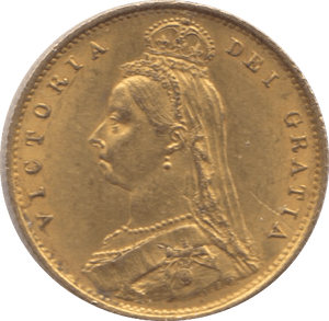 1887 GOLD HALF SOVEREIGN ( AUNC ) REF 3 - Half Sovereign - Cambridgeshire Coins