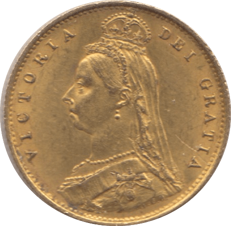 1887 GOLD HALF SOVEREIGN ( AUNC ) REF 3 - Half Sovereign - Cambridgeshire Coins