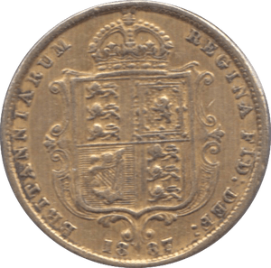1887 GOLD HALF SOVEREIGN ( GVF ) - Half Sovereign - Cambridgeshire Coins