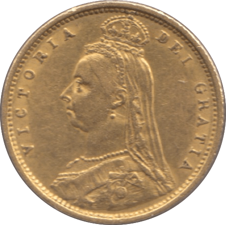 1887 GOLD HALF SOVEREIGN ( GVF ) - Half Sovereign - Cambridgeshire Coins