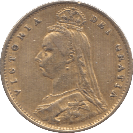 1887 GOLD HALF SOVEREIGN ( GVF ) - Half Sovereign - Cambridgeshire Coins