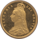 1887 GOLD HALF SOVEREIGN ( PROOF ) REF 1 - Half Sovereign - Cambridgeshire Coins