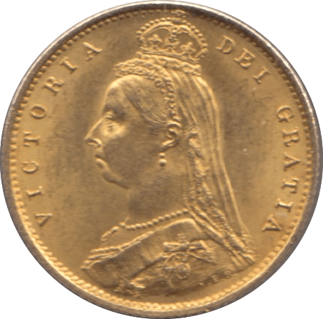 1887 GOLD HALF SOVEREIGN ( UNC ) 4 - Half Sovereign - Cambridgeshire Coins