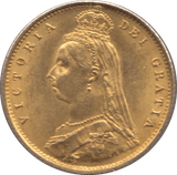 1887 GOLD HALF SOVEREIGN ( UNC ) 4 - Half Sovereign - Cambridgeshire Coins