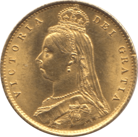 1887 GOLD HALF SOVEREIGN ( UNC ) 5 - Half Sovereign - Cambridgeshire Coins