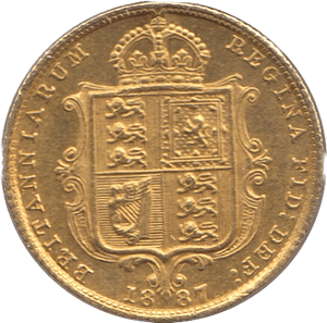 1887 GOLD HALF SOVEREIGN ( UNC ) - Half Sovereign - Cambridgeshire Coins