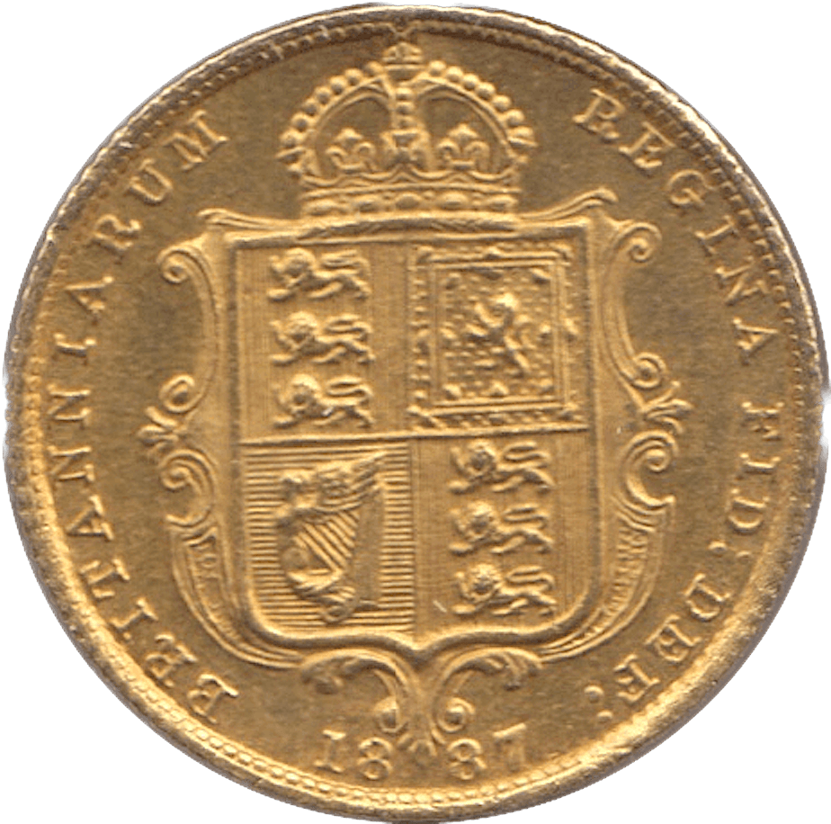 1887 GOLD HALF SOVEREIGN ( UNC ) - Half Sovereign - Cambridgeshire Coins