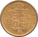 1887 GOLD HALF SOVEREIGN ( UNC ) REF 2 - Half Sovereign - Cambridgeshire Coins