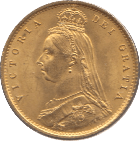 1887 GOLD HALF SOVEREIGN ( UNC ) REF 2 - Half Sovereign - Cambridgeshire Coins