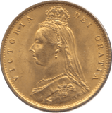 1887 GOLD HALF SOVEREIGN ( UNC ) REF 2 - Half Sovereign - Cambridgeshire Coins