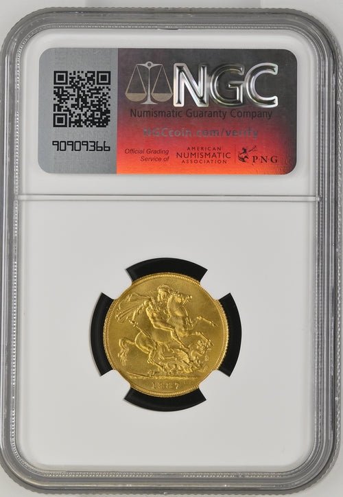 1887 GOLD PROOF JUBILEE HEAD SOVEREIGN (NGC) MS64 - NGC GOLD PROOF COINS - Cambridgeshire Coins