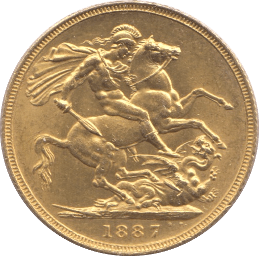 1887 GOLD SOVEREIGN ( AUNC ) - Sovereign - Cambridgeshire Coins