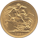 1887 GOLD SOVEREIGN ( AUNC ) - Sovereign - Cambridgeshire Coins