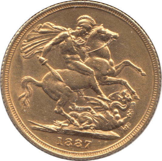 1887 GOLD SOVEREIGN ( AUNC ) SYDNEY MINT - Sovereign - Cambridgeshire Coins