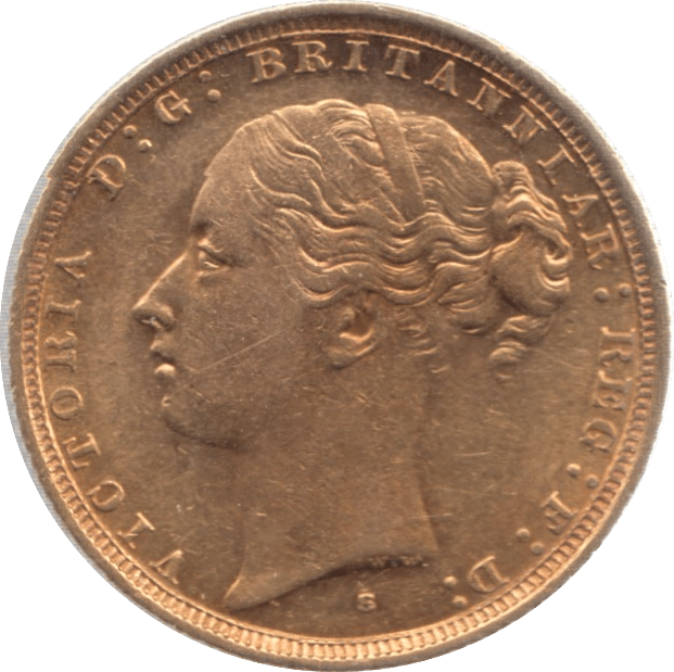 1887 GOLD SOVEREIGN ( AUNC ) SYDNEY MINT - Sovereign - Cambridgeshire Coins