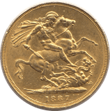 1887 GOLD SOVEREIGN ( EF ) 2 - Sovereign - Cambridgeshire Coins