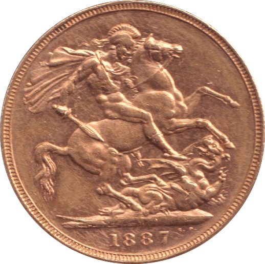1887 GOLD SOVEREIGN ( EF ) MELBOURNE MINT - Sovereign - Cambridgeshire Coins