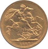 1887 GOLD SOVEREIGN ( GVF ) SYDNEY MINT - Sovereign - Cambridgeshire Coins