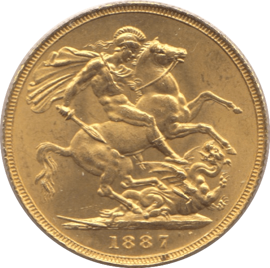 1887 GOLD SOVEREIGN ( UNC ) REF 3 - Sovereign - Cambridgeshire Coins