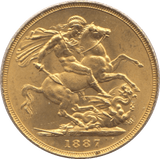 1887 GOLD SOVEREIGN ( UNC ) REF 3 - Sovereign - Cambridgeshire Coins