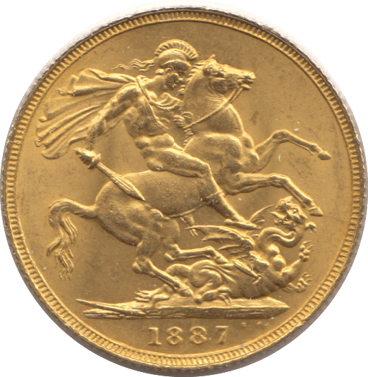 1887 GOLD SOVEREIGN ( UNC ) - Sovereign - Cambridgeshire Coins