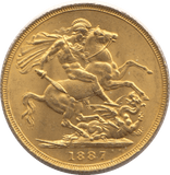 1887 GOLD SOVEREIGN ( UNC ) - Sovereign - Cambridgeshire Coins