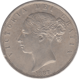 1887 HALFCROWN ( AUNC ) 2 - Halfcrown - Cambridgeshire Coins