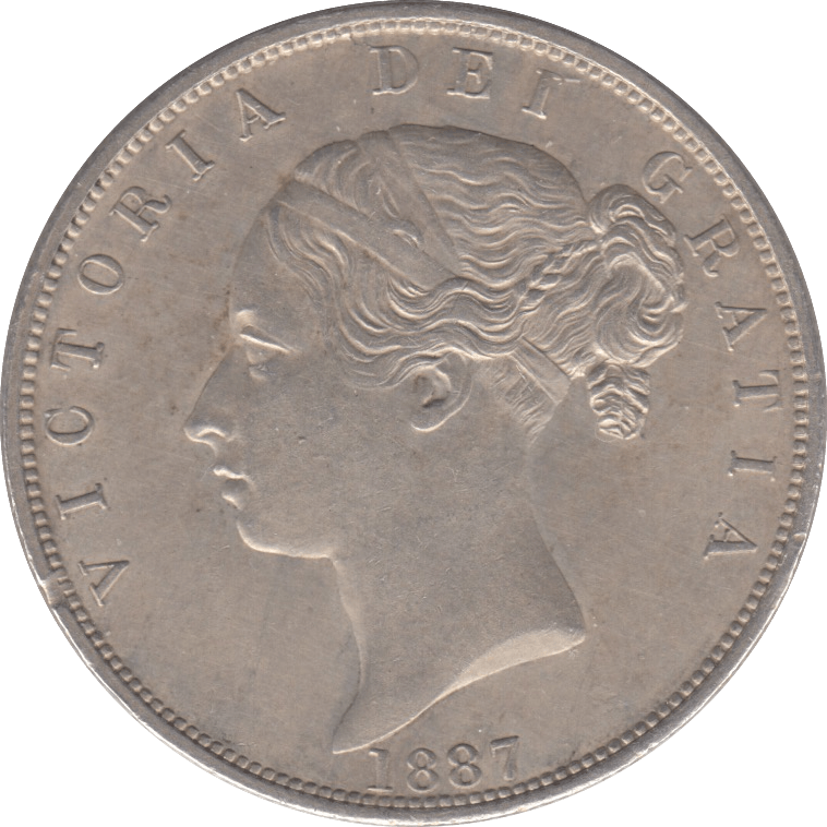 1887 HALFCROWN ( AUNC ) 2 - Halfcrown - Cambridgeshire Coins