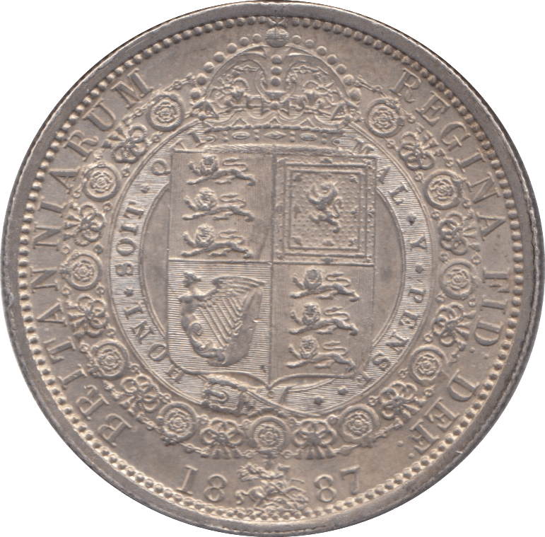 1887 HALFCROWN ( AUNC ) 6 - Halfcrown - Cambridgeshire Coins