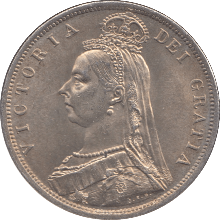 1887 HALFCROWN ( AUNC ) - Halfcrown - Cambridgeshire Coins