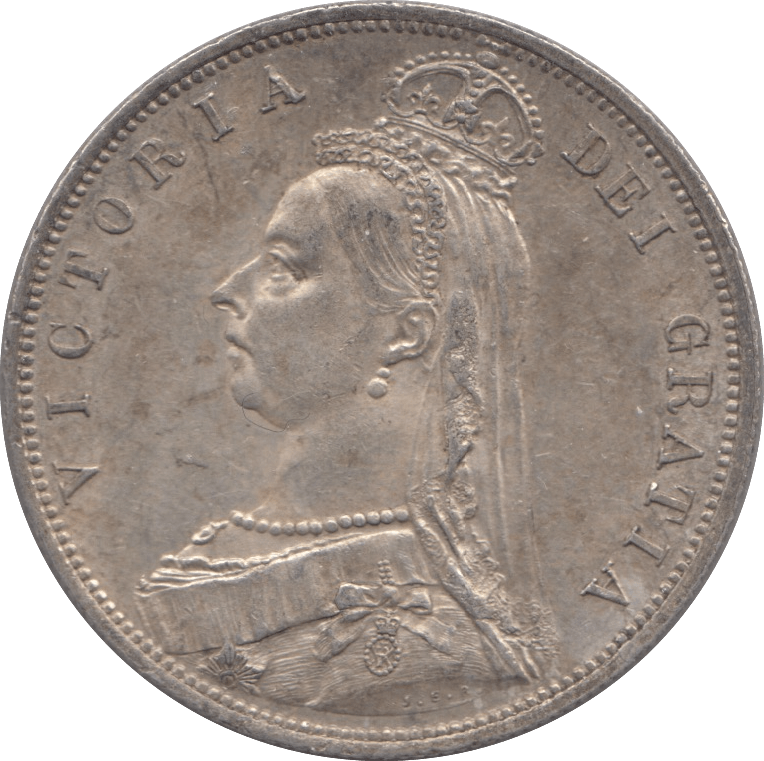 1887 HALFCROWN ( AUNC ) - Halfcrown - Cambridgeshire Coins