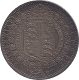 1887 HALFCROWN ( AUNC ) TONED - Halfcrown - Cambridgeshire Coins