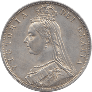 1887 HALFCROWN ( EF ) 18 - HALFCROWN - Cambridgeshire Coins