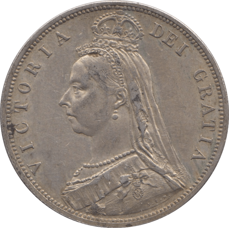 1887 HALFCROWN ( EF ) 5 - Halfcrown - Cambridgeshire Coins